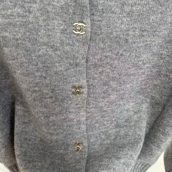 Chanel gray Cardigan Size 38 - Picture 7 of 10